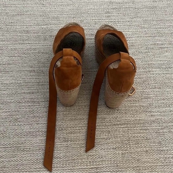 Chloe Suede Wipstitch Trim Espadrilles - Picture 5 of 6